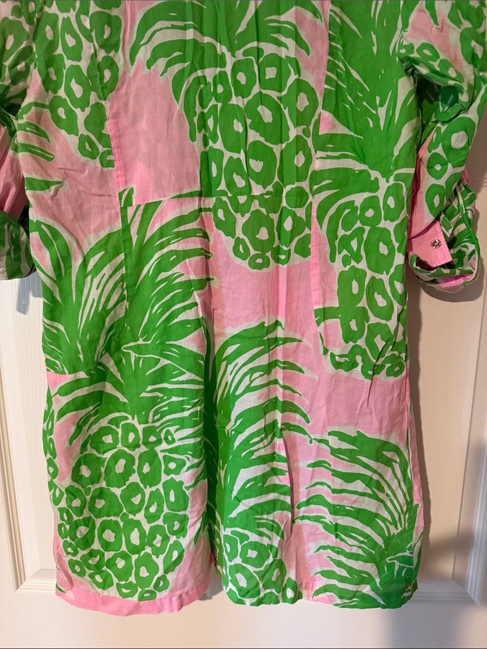 Lilly Pulitzer Pink and Green Tropical Swim Coverup - Picture 11 of 15